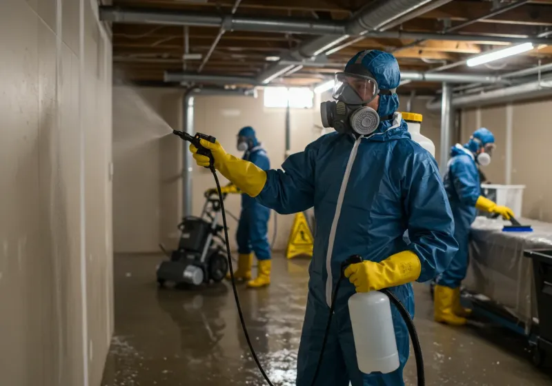 Basement Sanitization and Antimicrobial Treatment process in Morgan County, CO